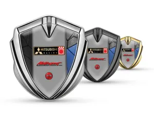 Mitsubishi 3D Emblema Insignia Máximo Estilo Sólido 3D Metal